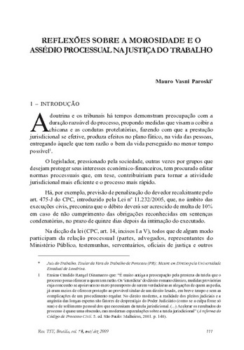 PDF) As causas da morosidade processual