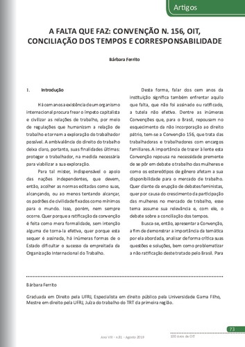 PDF) A (des) proteção ao trabalho da mulher: análise da normativa